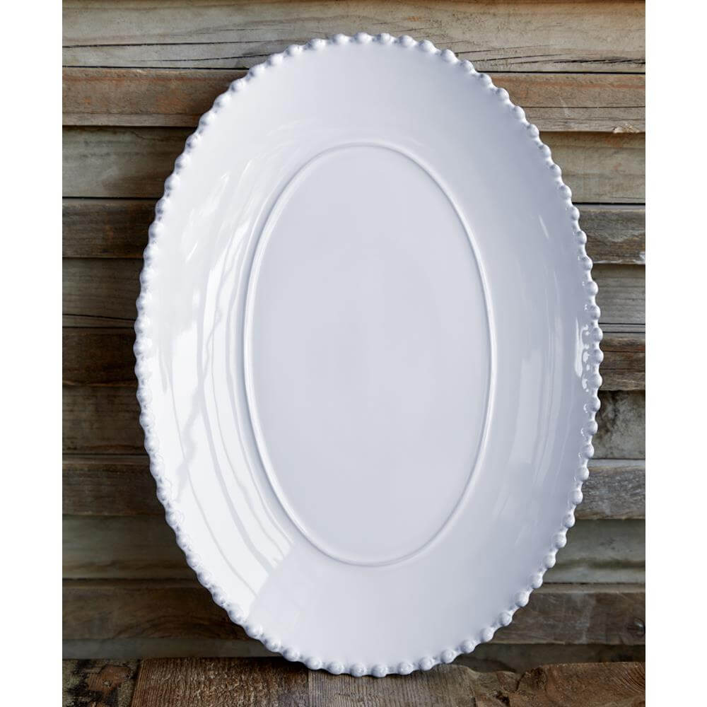 Costa Nova Pearl White Extra Large Oval Platter
